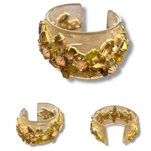 J. Crew Clear Acrylic Crystal Bracelet
